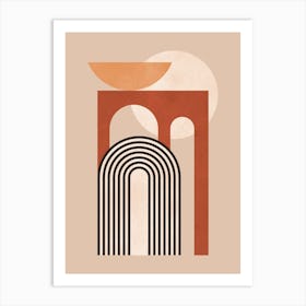 Architectural geometric shapes 16 Art Print