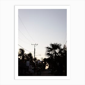 Purple Sky During Sunset On Holbox Island Mexico Affiche