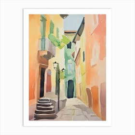 Ravenna, Italy Watercolour Streets 3 Art Print