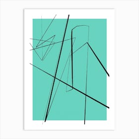 Angular Lines No 3 Art Print