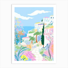 Capri, Italy Colourful View 3 Art Print