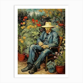 Man In The Garden art print 1 Art Print