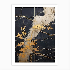 Kintsugi Golden Repair Japanese Style 9 Art Print