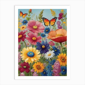 Wildflowers 3 Art Print