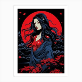 Samurai Girl 1 Art Print