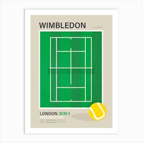 Wimbledon Grand Slam 2024 Men's Single Final Art Print