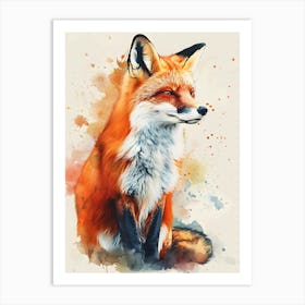 Fox Painting Art Print