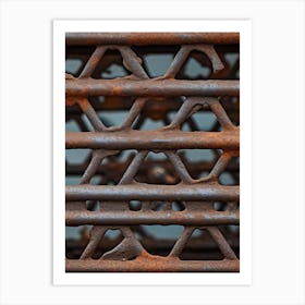 Close Up Of Rusted Metal Art Print