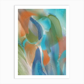 Dew Drops In The Garden Abstract Art Print