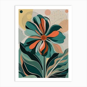 Abstract Flower Canvas Print Art Print