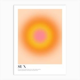 Abstract Sun Art Print