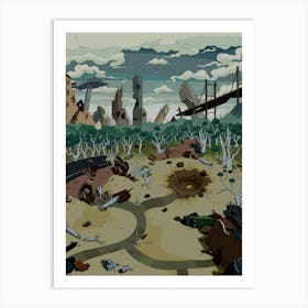 Adventure Landscape Art Print