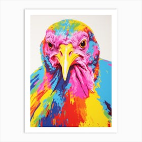 Andy Warhol Style Bird Turkey 3 Art Print