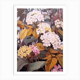 Lantana 4 Flower Painting Art Print