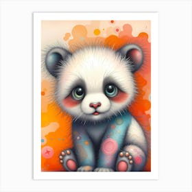 Pandy the Dreamer: A Cute Panda Artwork Art Print