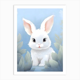 White Bunny 1 Art Print