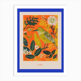 Spring Birds Poster Kiwi 1 Art Print