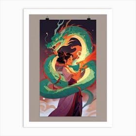 Asian Dragon Art Print