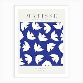 Birds On Blue Matisse Art Print