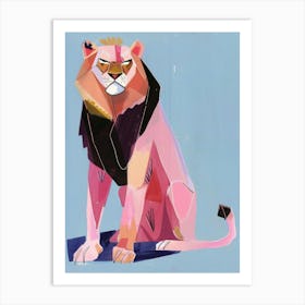 Lion Illustration 6262 Art Print