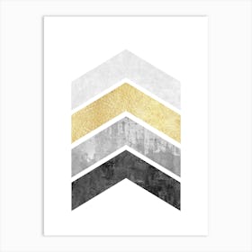 Geometric textures composition 6 Art Print