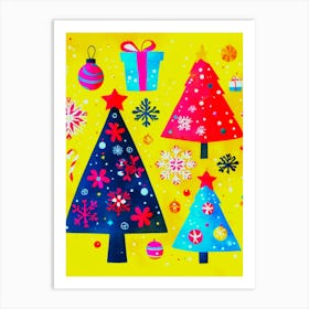 Christmas Trees 1 Art Print