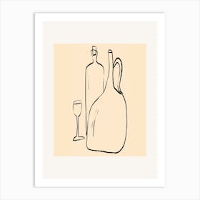 Jug And Glass Art Print