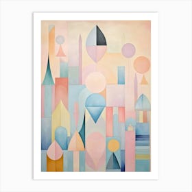 Whimsical Abstract Geometric Shapes 10 Art Print