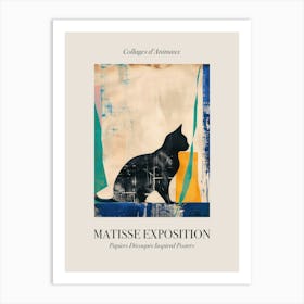 Cat 3 Matisse Inspired Exposition Animals Poster Art Print