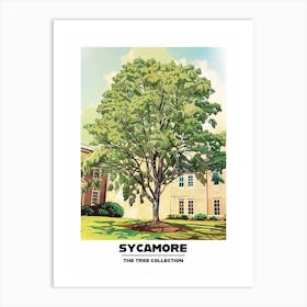 Sycamore Tree Storybook Illustration 2 Poster Art Print