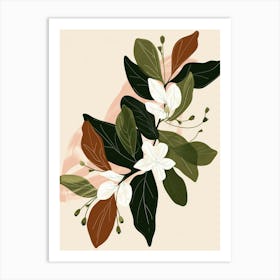 Magnolia Branch Art Print