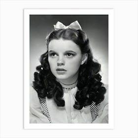 Portrait Of American Actor And Singer Judy Garland 1 Art Print