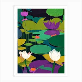 Lotus Flowers In Park Fauvism Matisse 5 Art Print