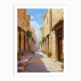 Street Of Jerusalem Art Print