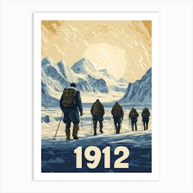 Aihrgdesign A Vintage Adventure Poster Of A 1912 Polar Expedi 952da729 0f81 4f98 A44f A06949426215 0 Art Print