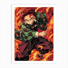 Tanjiro Kamado Demon Slayer 6 Art Print