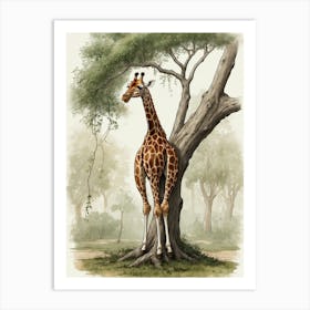 Giraffe 17 Art Print