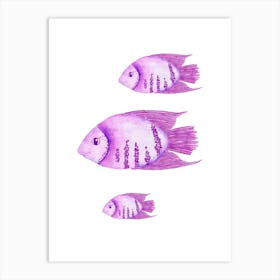 Watercolor Fishes Art Print