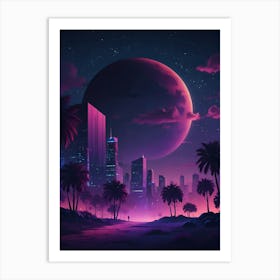 Futuristic Cityscape Art Print