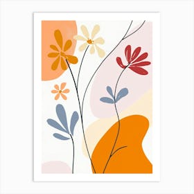 Abstract Flowers 37 Art Print