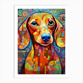 Dachshund dog print 2 Art Print