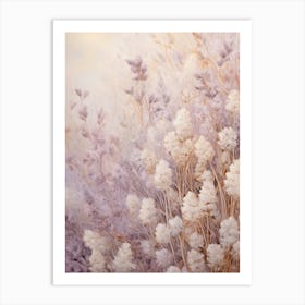 Boho Dried Flowers Lilac 2 Art Print