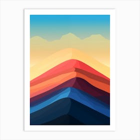 Abstract Mountain Landscape 2 Art Print