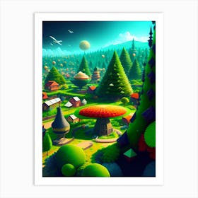 Velvet Dreamscape Art Print