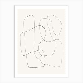 Abstract Line Drawing 1 Art Print