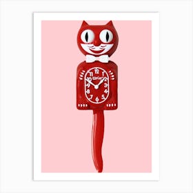 Kitschy Kit Cat Clock 3 Art Print