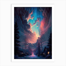 Aurora Borealis in the Suburbs Art Print