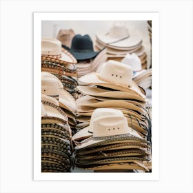 Cowboy Hats For Sale Art Print