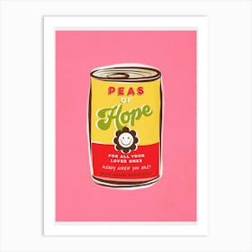 Pop Art Smiley ‘CAN DO’ art - HOPE Positive words Art Print