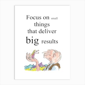 BFG Roald Dahl Art Print